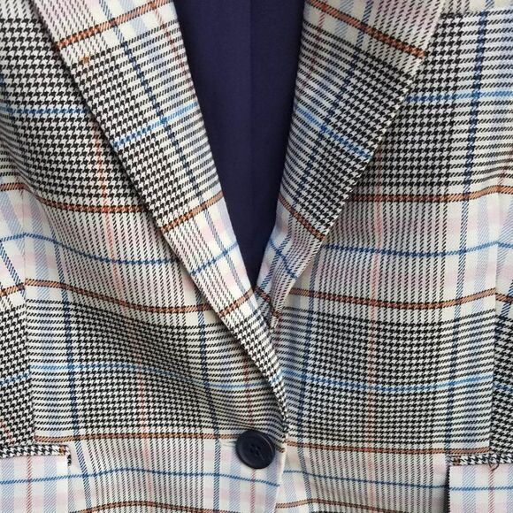 NWT!! Riley & Rae Multi Color Plaid Blazer Size 8 - Picture 4 of 11